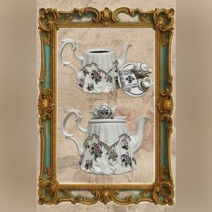 PORTMEIRION BOTANIC GARDEN Novelty Teapot Victorian Tea Table Cardew Design 🫖